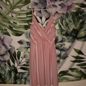 🌸 NWT Adorable pink/white stripped casual dress